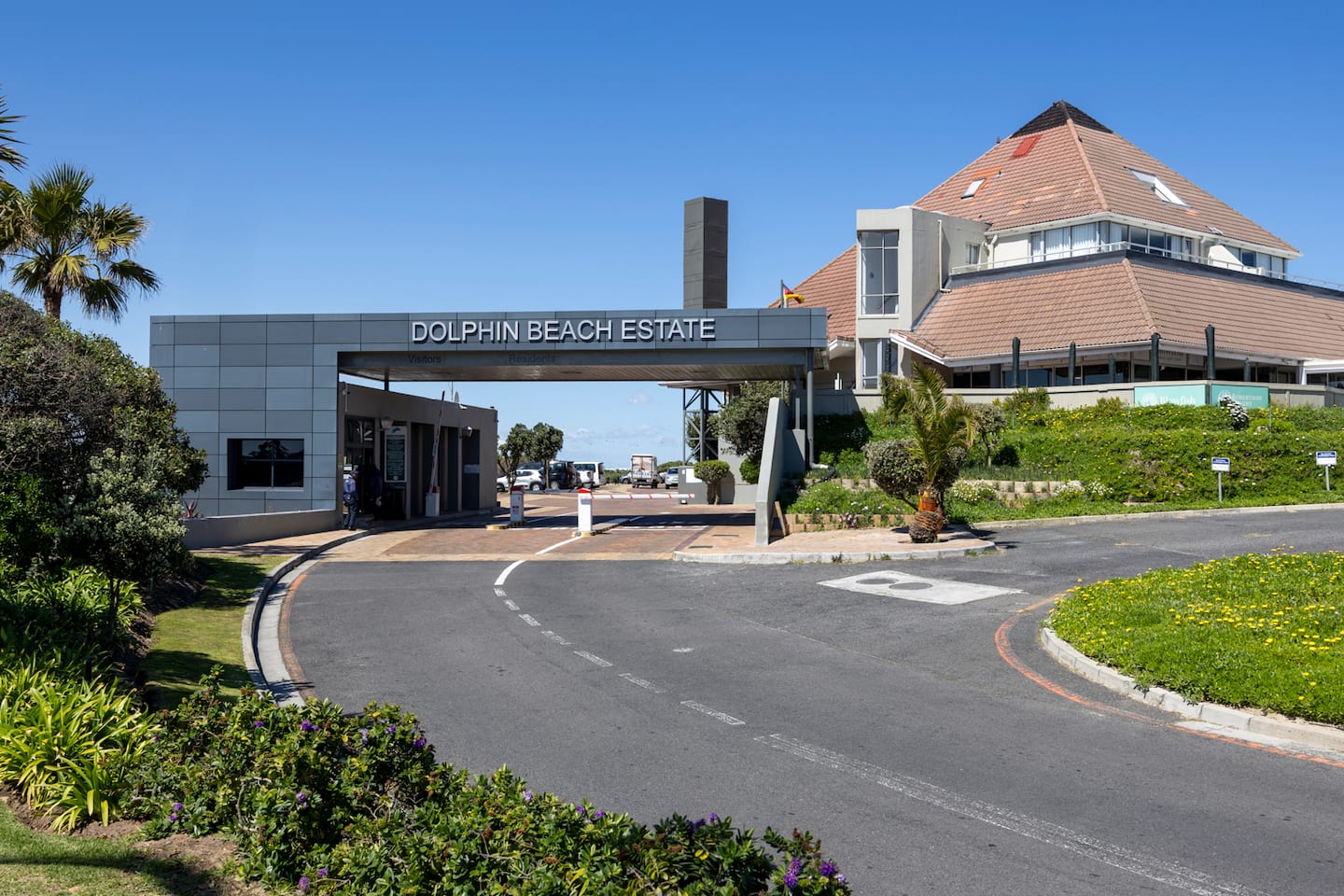 Entrance to Dolphin Beach Estate, where Atlantic Seaview is located